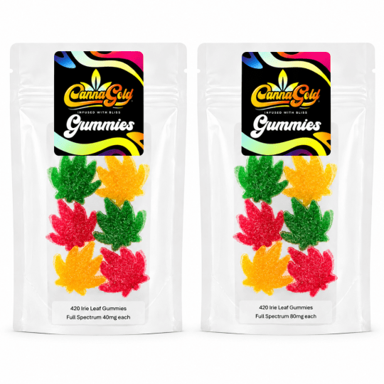 40mg & 80mg Irie Leaf Gummies Square